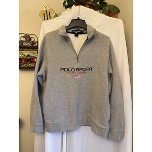 Polo by Ralph Lauren Gray Zip Up Sweater